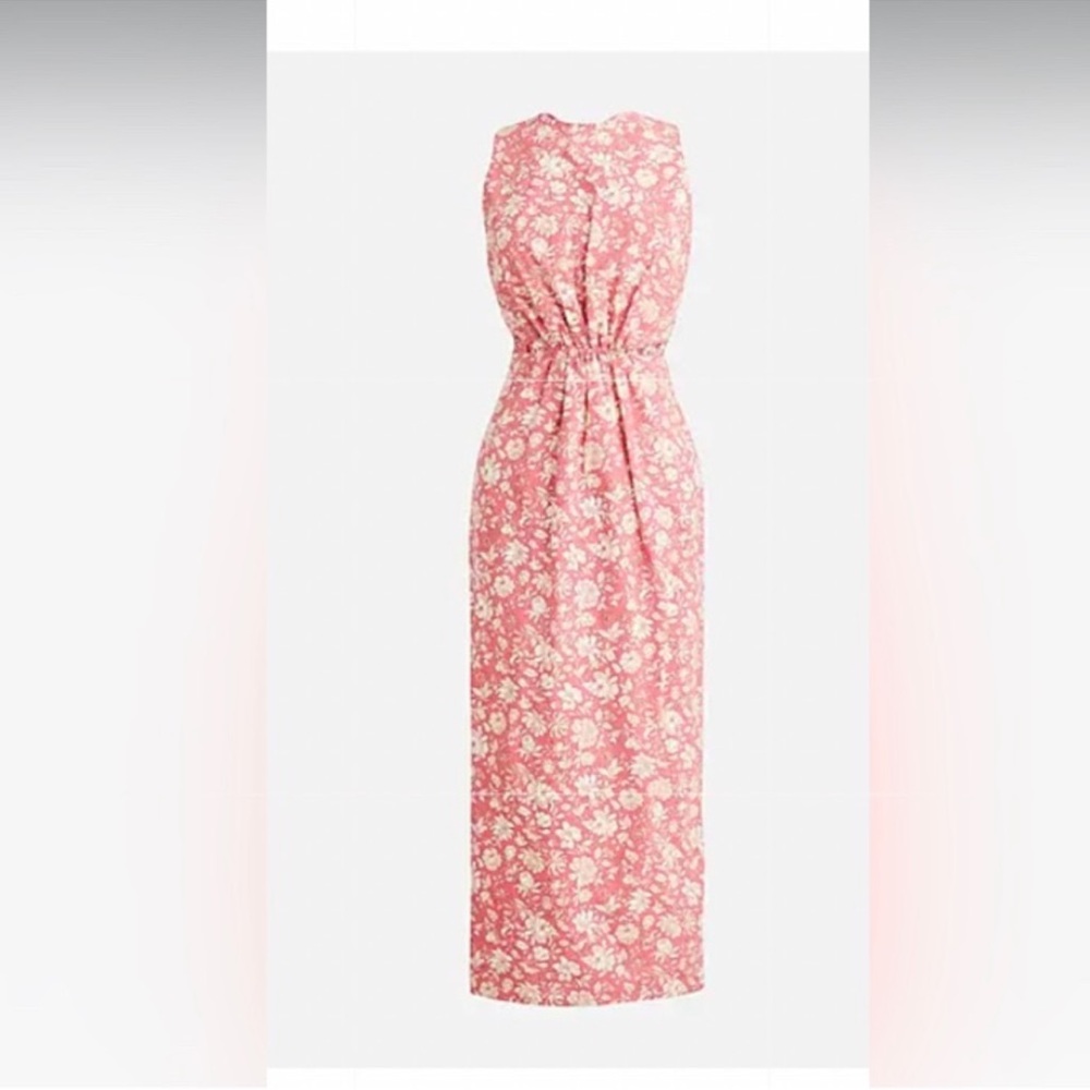 J. Crew Pink Floral Maxi Dress